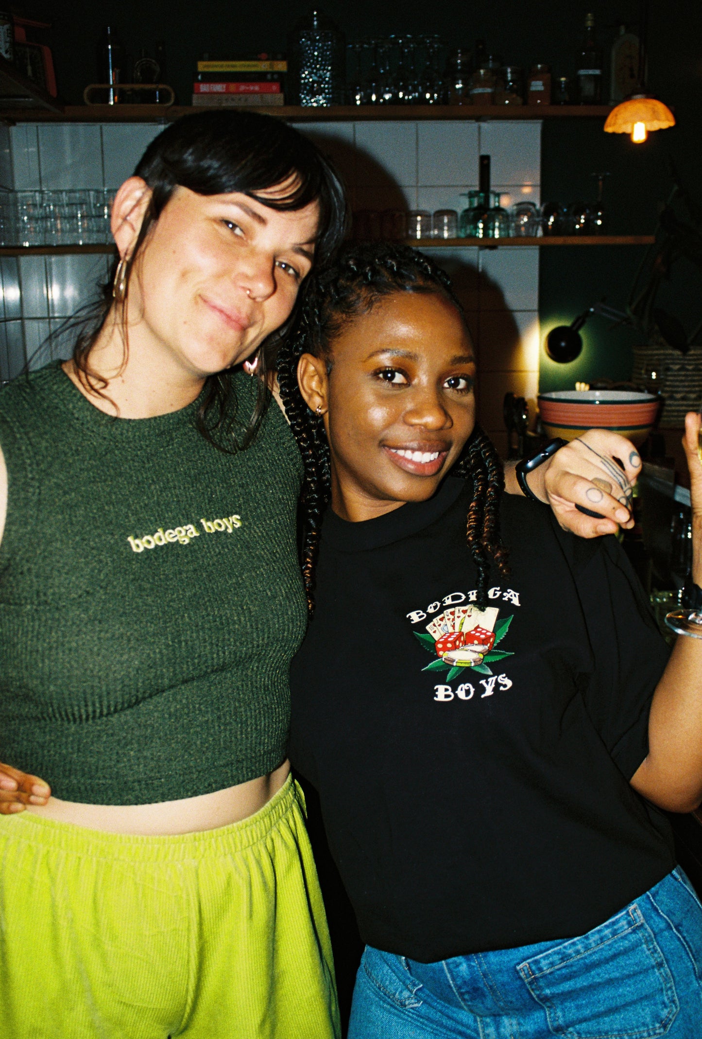 Vest Cropped - Green & Maize Yellow