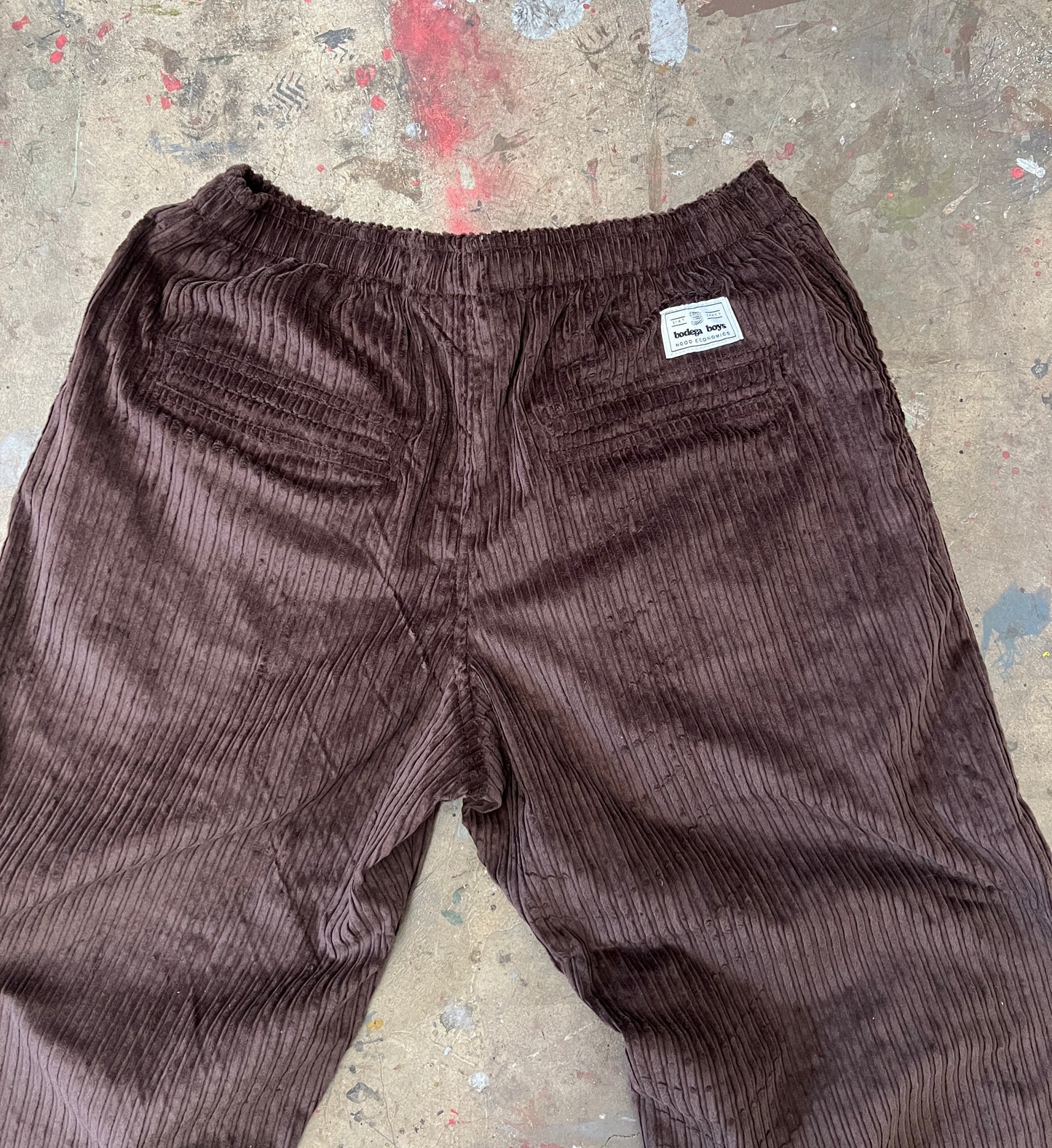 02 Corduroy Baggy Pants - Chocolate Brown