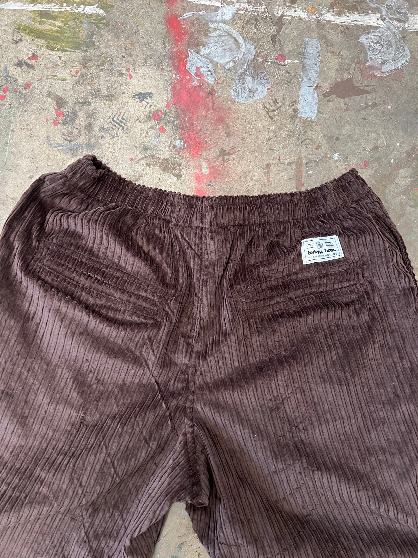 02 Corduroy Baggy Pants - Chocolate Brown