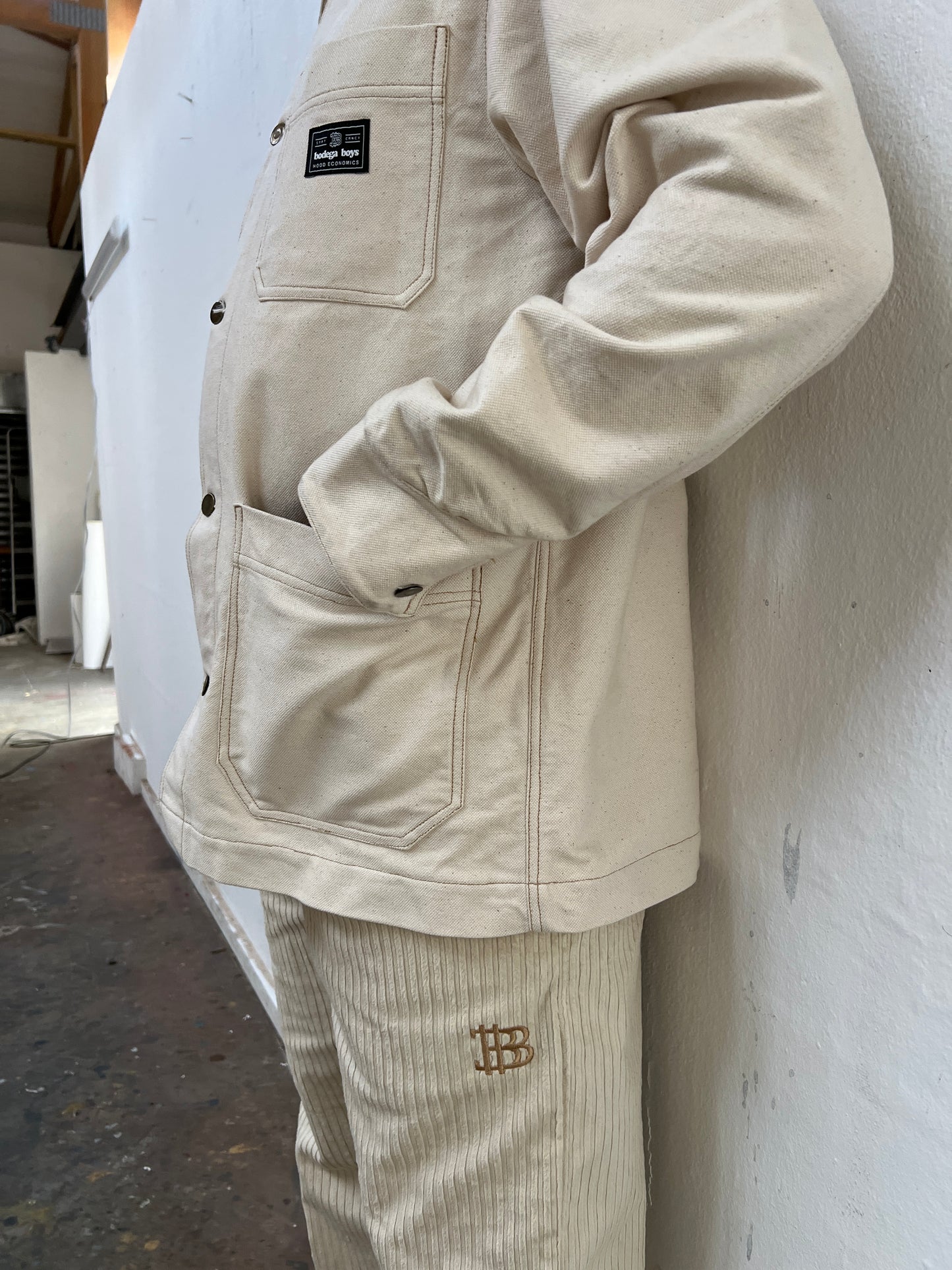 02 Corduroy Baggy Pants - Beige