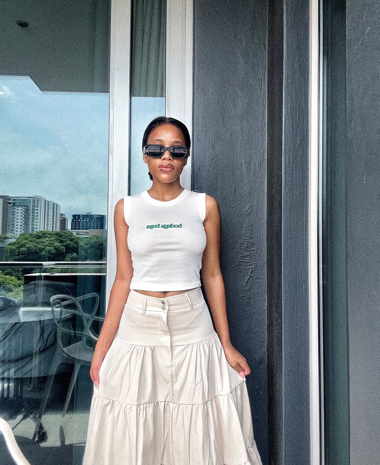 Cropped Vest - Cream