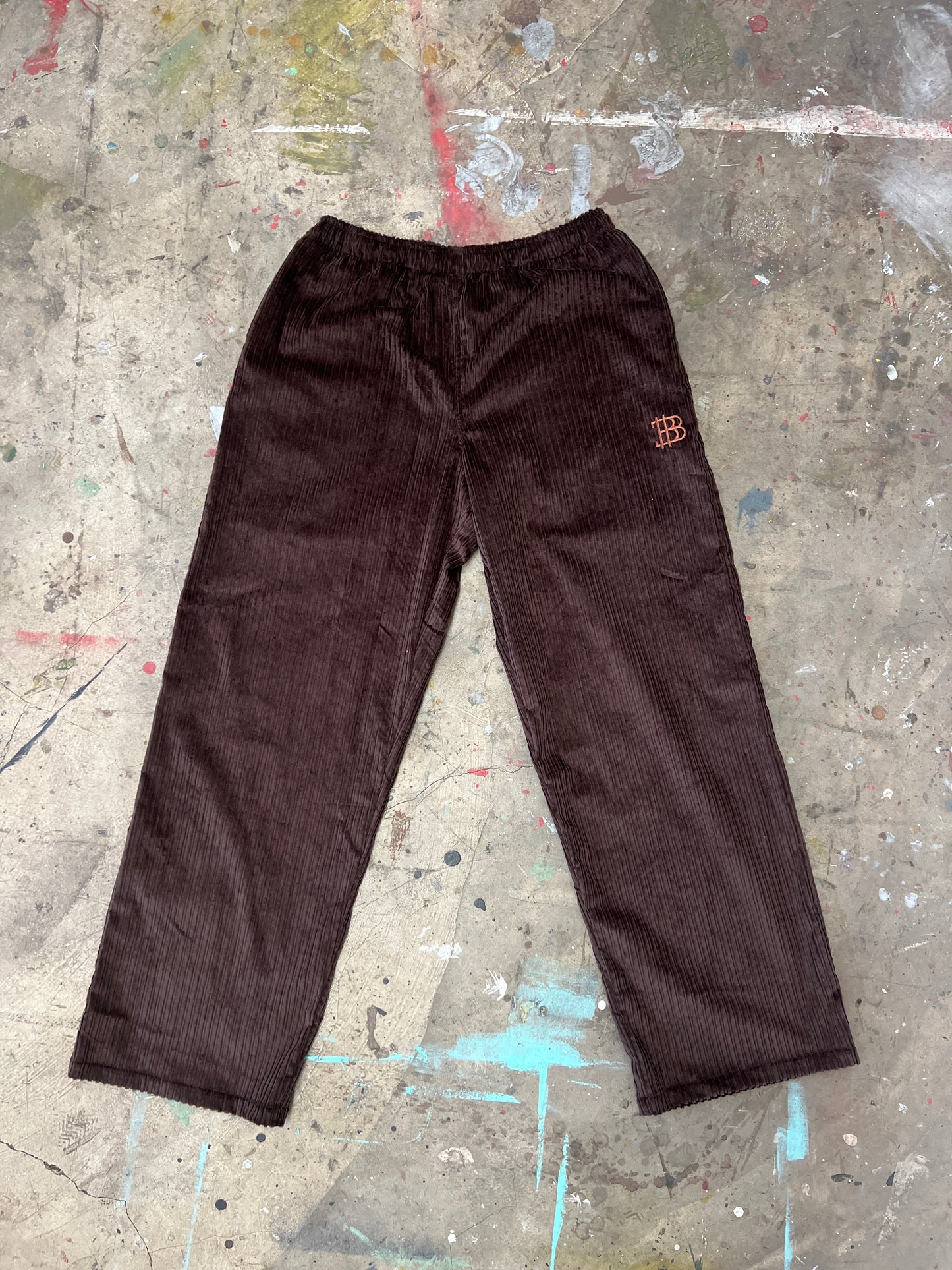 02 Corduroy Baggy Pants - Chocolate Brown