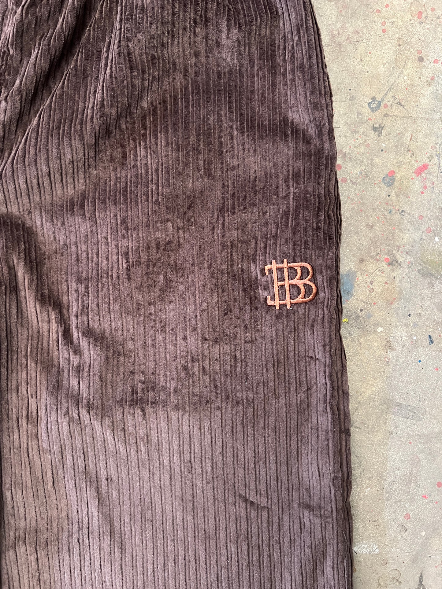 02 Corduroy Baggy Pants - Chocolate Brown