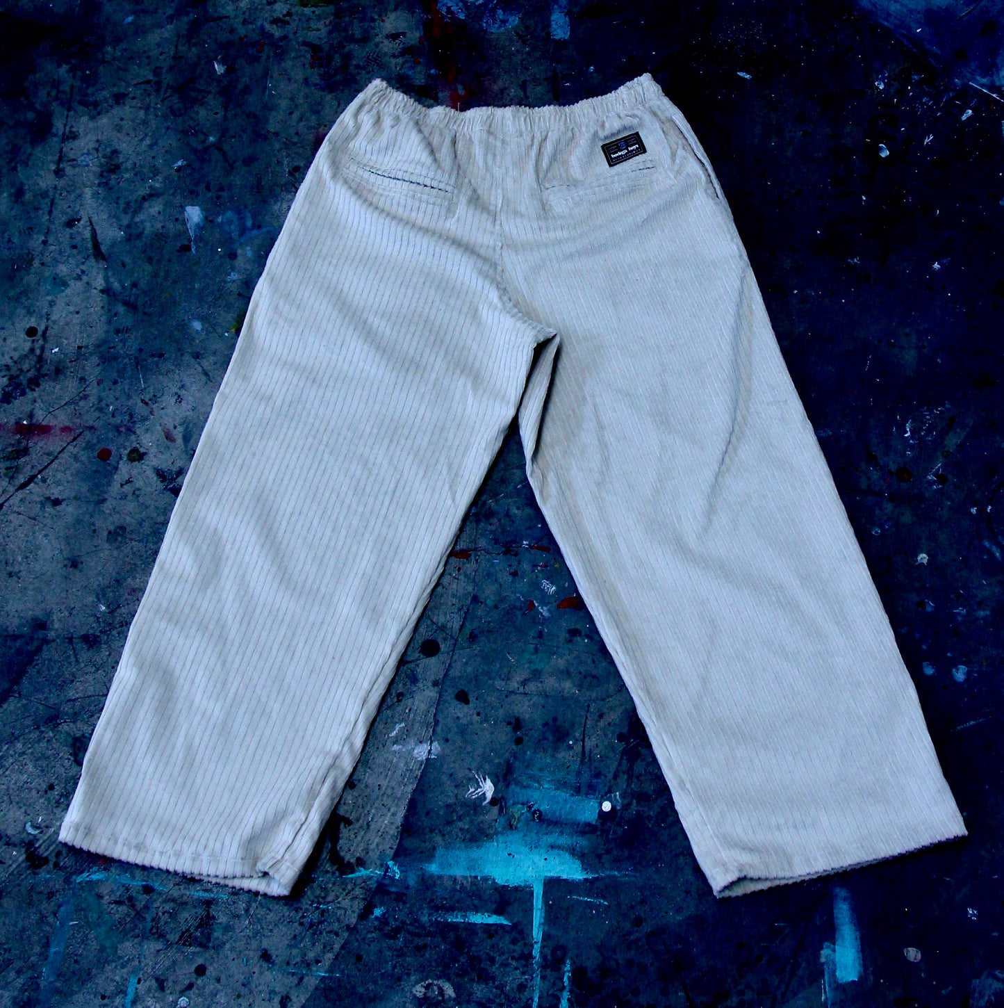 02 Corduroy Baggy Pants - Beige