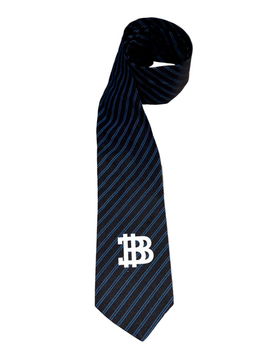 1 Tie - Navy / Blue Striped