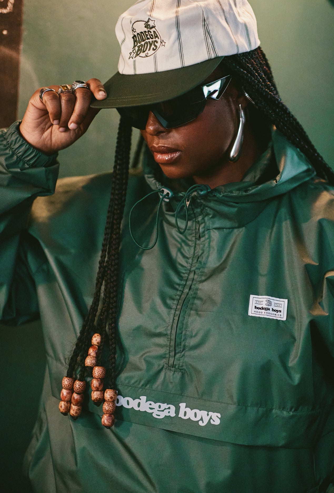 BB Windbreaker – Green Rip Tech