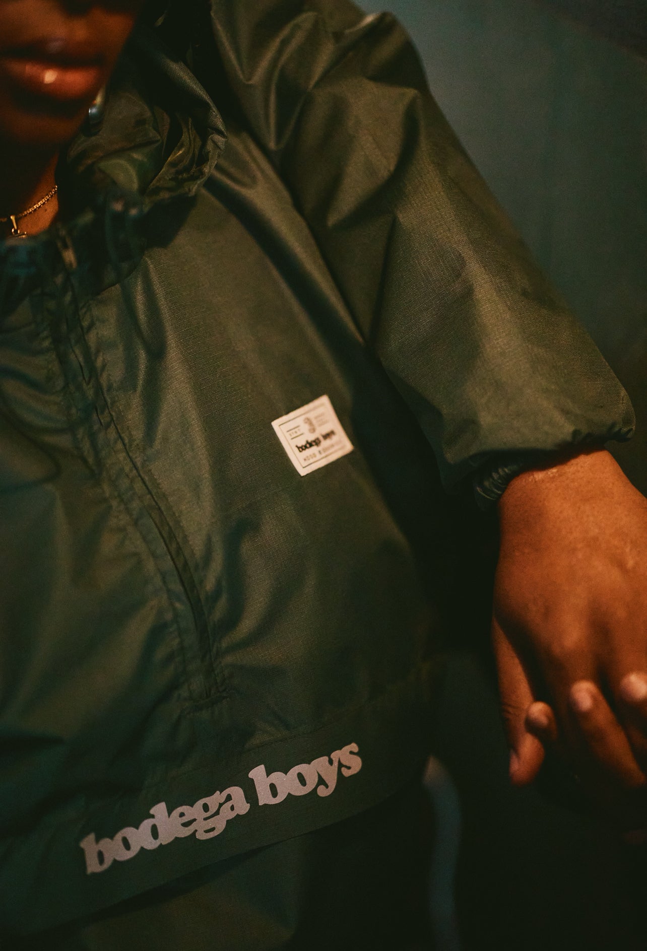 BB Windbreaker – Green Rip Tech