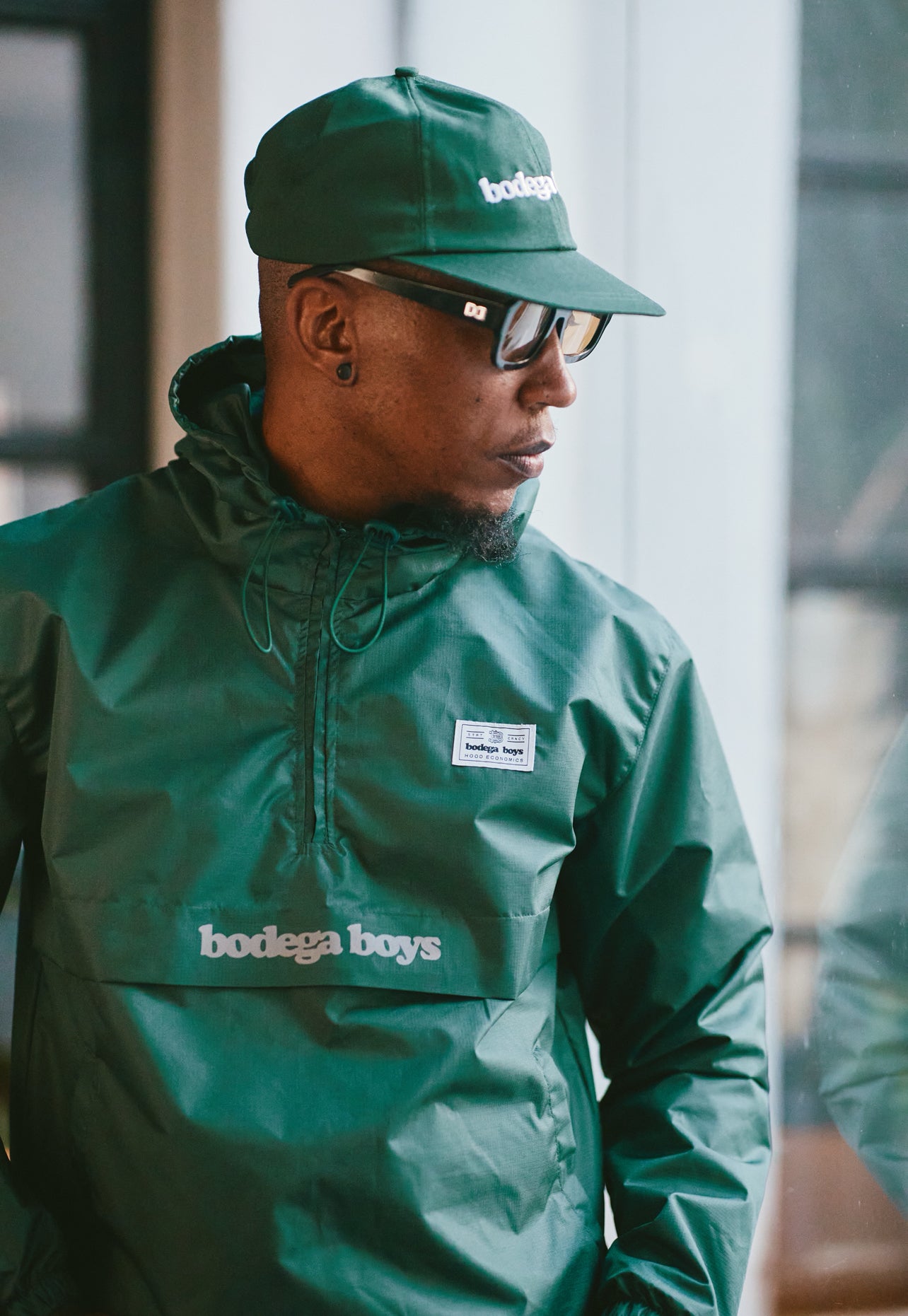 BB Windbreaker – Green Rip Tech