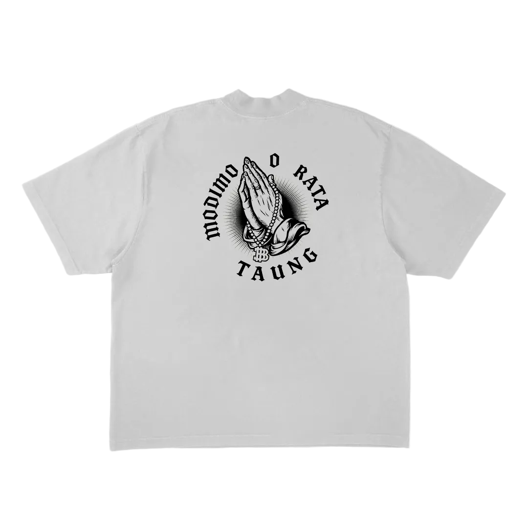 T-Shirt - Modimo o rata Taung White